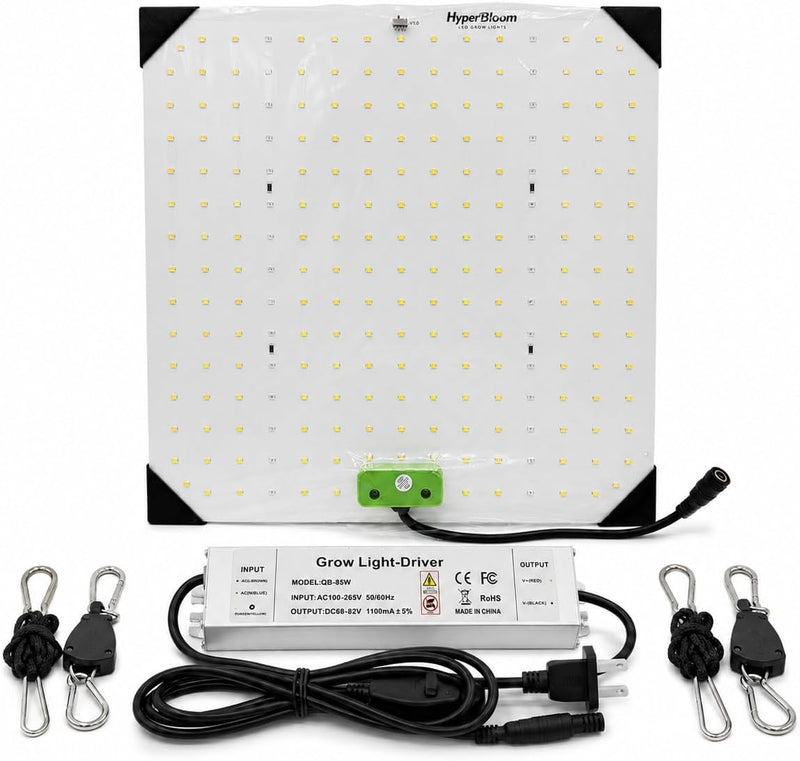 HyperBloom 850W Equivalent LED Grow Light for Indoor Plants, 12x12 Coverage Hanging Grow Lamp with Veg & Bloom Switches, Full Spectrum LED Plant Light for Seedling, Vegetative & Flowering Stages