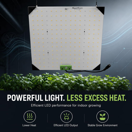 HyperBloom 850W Equivalent LED Grow Light for Indoor Plants, 12x12 Coverage Hanging Grow Lamp with Veg & Bloom Switches, Full Spectrum LED Plant Light for Seedling, Vegetative & Flowering Stages